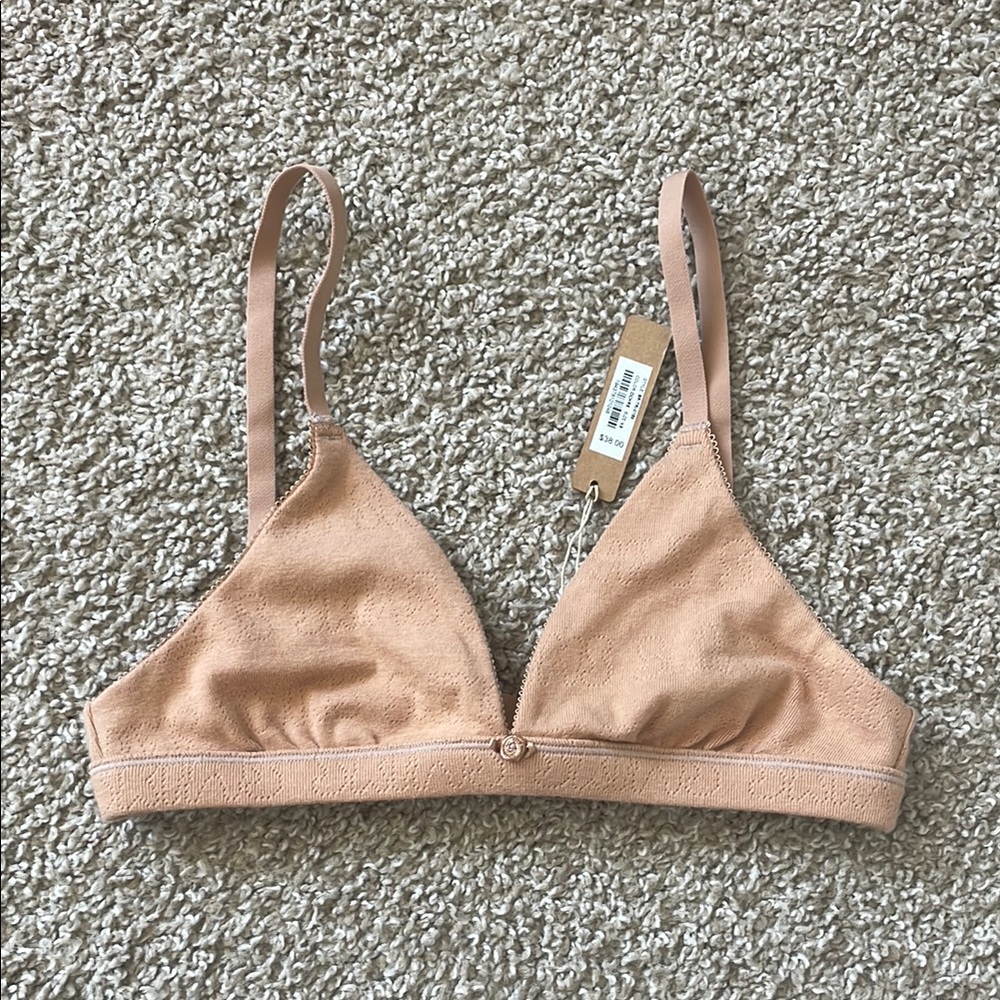 SKIMS Tan Triangle Bralette Soft Stretch Intimates